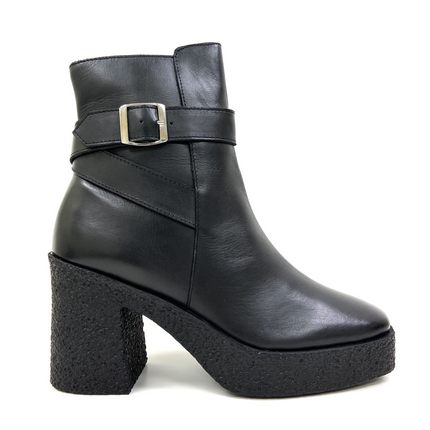 Lara Black Platform High Heels