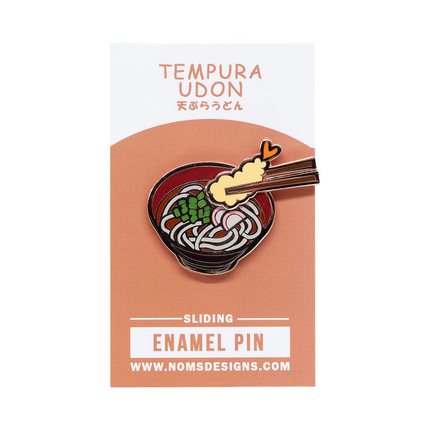 Udon Interactive Sliding Enamel Pin