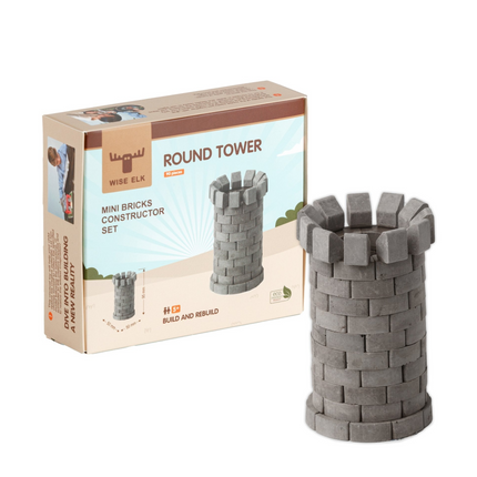 Mini Bricks Construction Set - Round Tower