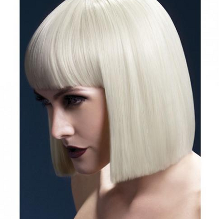 Smiffy Fever Wig Lola Blonde Blunt Cut Bob 12 inches Long