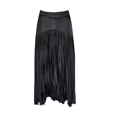 Maryanne Black Pleated Skirt