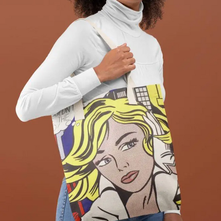 I am not Alone Pop Art Tote Bag