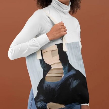 Mona Lisa Wood Tote Bag