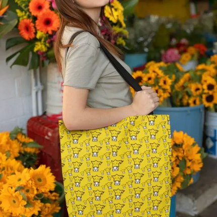 Cute Yellow Pattern Tote Bag
