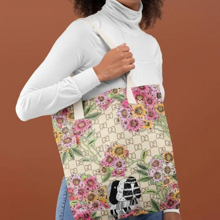 Magical Flower Deisgn Tote Bag