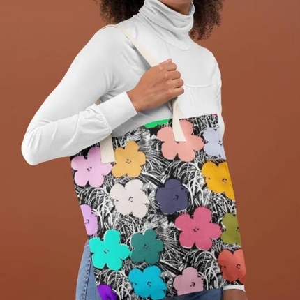 Fake Flower Tote Bag