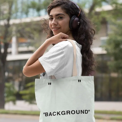 Background Off-white Tote Bag