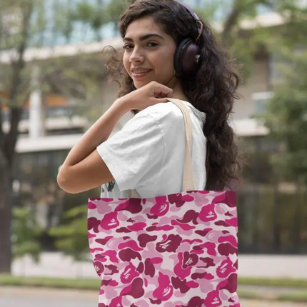 Alpine Pink Pattern Tote Bag
