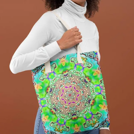 Psychedelic Panda Tote Bag