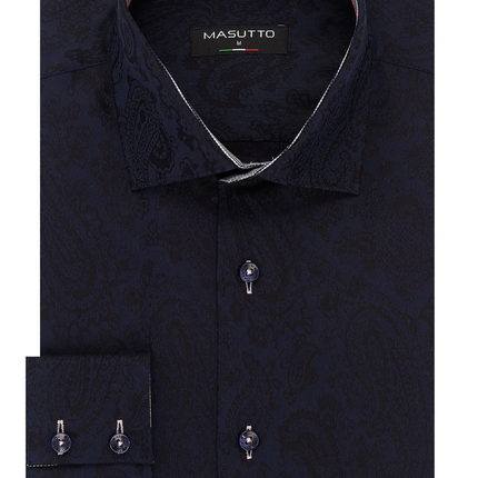 MASUTTO LIOR/92 LONG SLEEVE BUTTON DOWN SHIRT