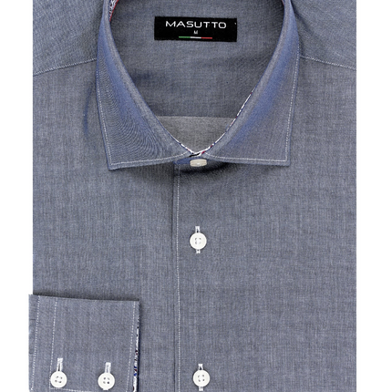 MASUTTO ALASKA/92 LONG SLEEVE BUTTON DOWN SHIRT