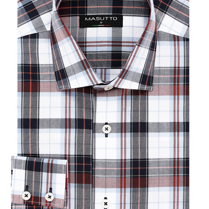 MASUTTO ENZO/92 LONG SLEEVE BUTTON DOWN SHIRT