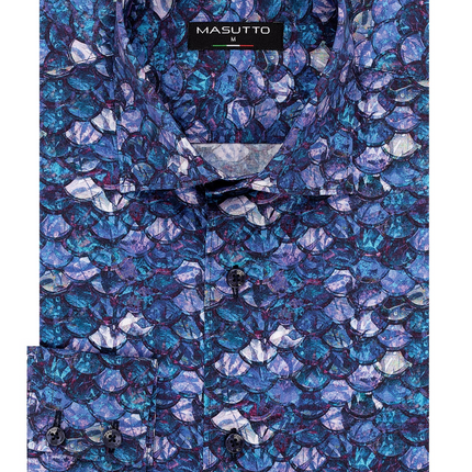 MASUTTO LIAM/06 LONG SLEEVE BUTTON DOWN SHIRT
