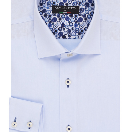 MASUTTO LIMA/02 LONG SLEEVE BUTTON DOWN SHIRT