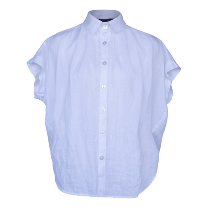 Classic Linen White Blouse