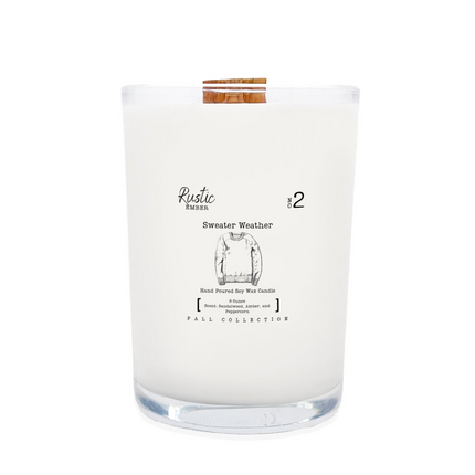 Sweater Weather | 8 Ounce Candle | Rustic Ember