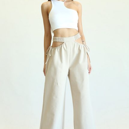 Kelly- High Waisted Cut Out Pants