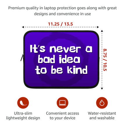 Quote iPad Sleeve - Cute Tablet Sleeve - Printed Carrying Case