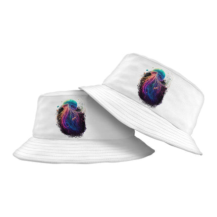 Jellyfish Bucket Hat - Rainbow Hat - Illustration Bucket Hat