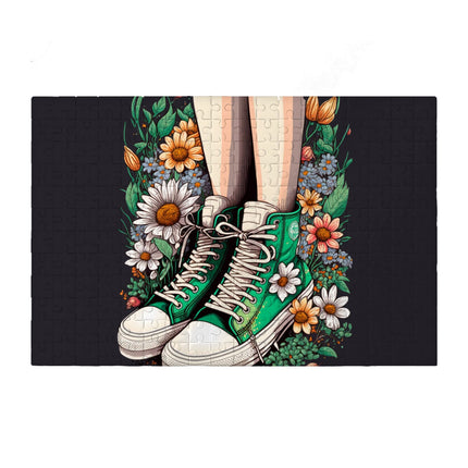 Cute Sneakers Puzzles - Flower Jigsaw Puzzle - Best Print Puzzles