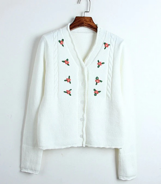 Women's Angora Wool Cardigan