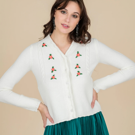Women's Angora Wool Cardigan