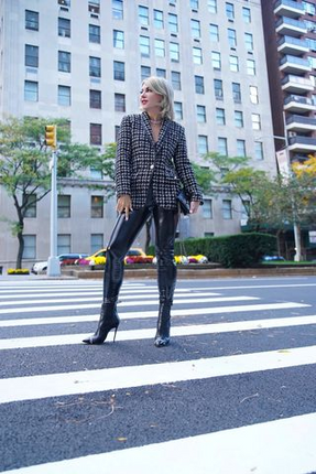 Black & White Tweed Checkers Jacket