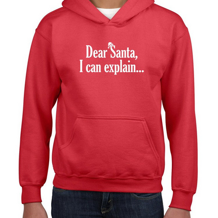 Dear Santa... Hoodie -SmartPrintsInk Designs