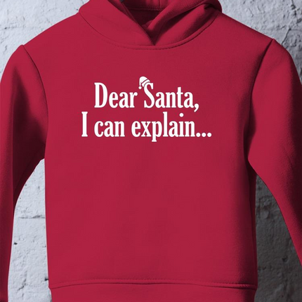 Dear Santa... Hoodie -SmartPrintsInk Designs