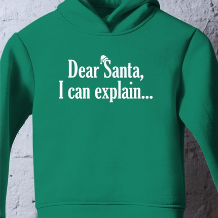 Dear Santa... Hoodie -SmartPrintsInk Designs