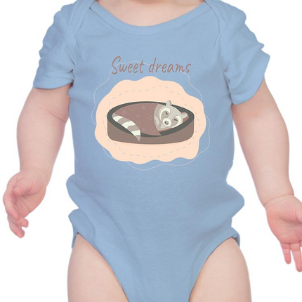 Raccoon Having Dreams Bodysuit -Image by Shutterstock