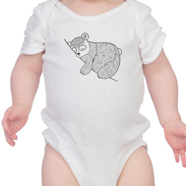 Cute Pattern Panda Bodysuit -Image by Shutterstock