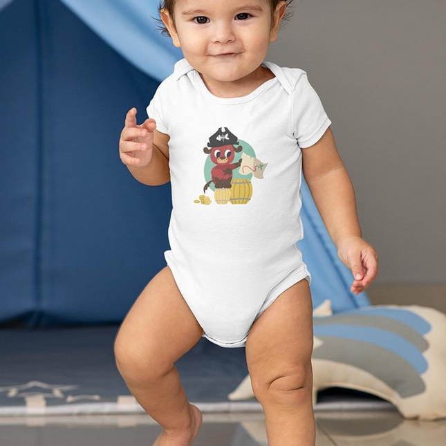 Pirate Dog With A Treasure Map Bodysuit -Image by Shutterstock