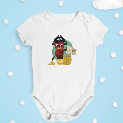 Pirate Dog With A Treasure Map Bodysuit -Image by Shutterstock