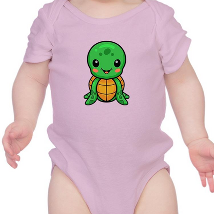 Cute Sea Turtle Cartoon Grin Bodysuit -Image by Shutterstock