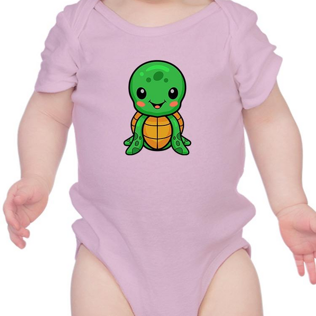 Cute Sea Turtle Cartoon Grin Bodysuit -Image by Shutterstock