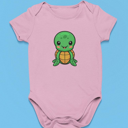 Cute Sea Turtle Cartoon Grin Bodysuit -Image by Shutterstock