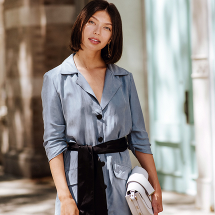 Cielo Blue Blazer Dress
