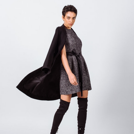 Worsted Flannel Long Trench Coat