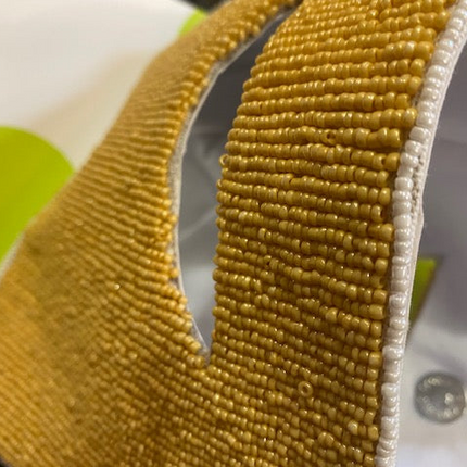 Cut Out Beaded Clutch