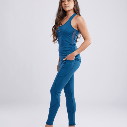 High-Waisted Classic Gym Leggings with Side Pockets