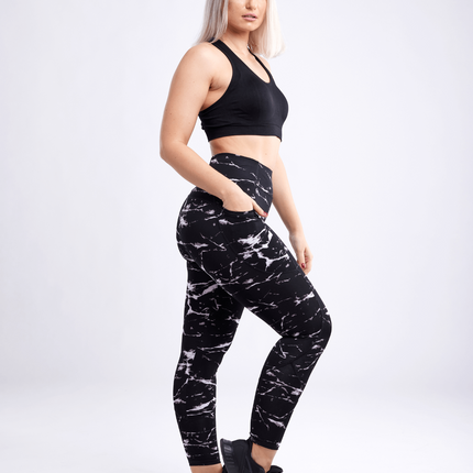 High-Waisted Classic Gym Leggings with Side Pockets