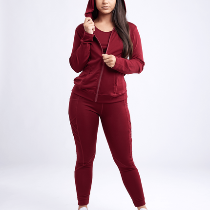 High-Waisted Criss-Cross Training Leggings with Hip Pockets
