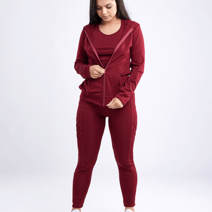 High-Waisted Criss-Cross Training Leggings with Hip Pockets