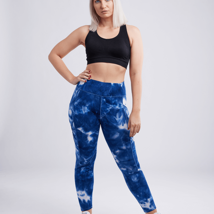 High-Waisted Criss-Cross Training Leggings with Hip Pockets