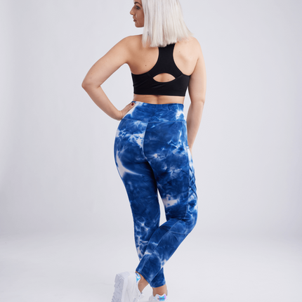 High-Waisted Criss-Cross Training Leggings with Hip Pockets