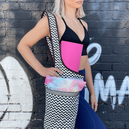 Yoga Mat Carrying Tote Bag with Large Pockets