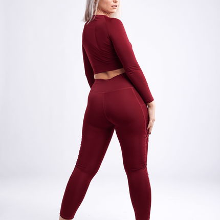 Long-Sleeve Crop Top
