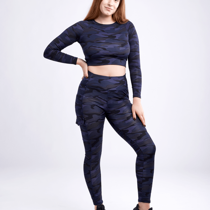 Long-Sleeve Crop Top