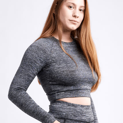 Long-Sleeve Crop Top